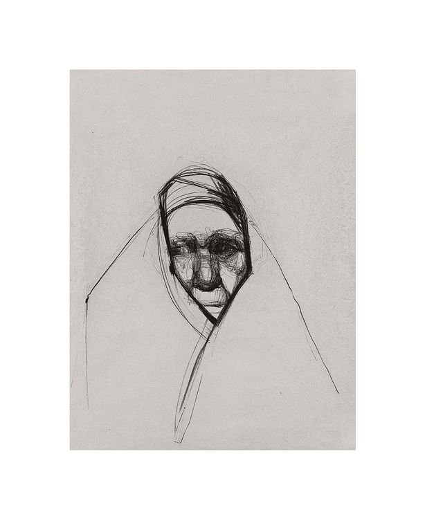 "113. Відповідальність, 2022 / Responsibility, 2022 папір, вугілля / paper, charcoal 60 x 42 см."